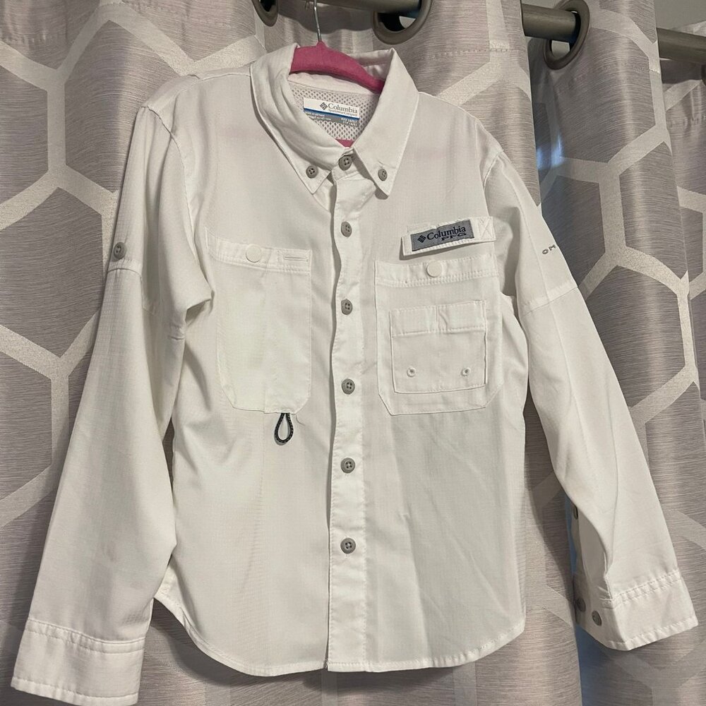 Columbia button down, size 4T, white